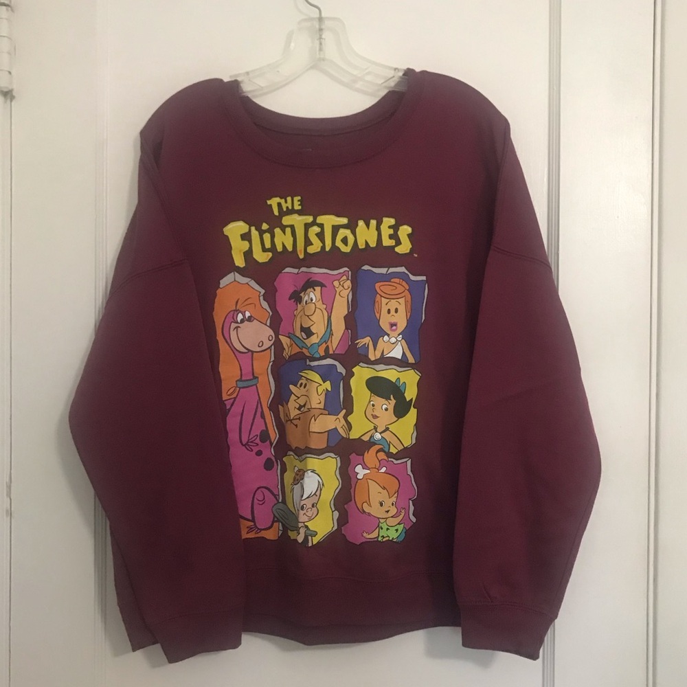 ✔️The Flintstones Maroon Sweatshirt 🪨🦕